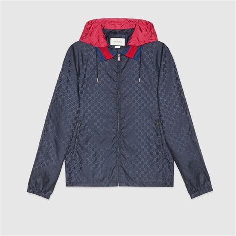 gucci nylon jacquard jacket|Gucci jacquard jacket slim large.